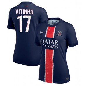 Paris Saint-Germain Vitinha #17 Dámské Domácí Dres 2024-25 Krátký Rukáv